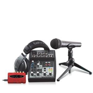 Behringer Podcastudio USB Complete Bundle with USB Audio Interface